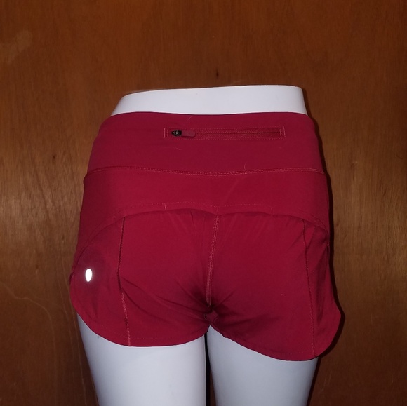 Lululemon Maroon Speed shorts - Picture 4 of 8